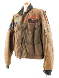 VIETNAM WAR NAMED USN OFFICER WEP FLIGHT JACKET