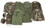 COLD WAR - MODERN US OD / CAMO FATIGUES & HELMET