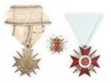 WWI BULGARIAN MILITARY MEDALS LOT OF 3