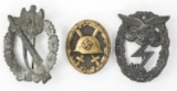 WWII GERMAN WOUND & ASSAULT BADGE LOT OF 3