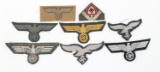 WWII GERMAN ARMED FORCES EAGLE PATCH LOT OF 8