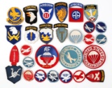 WWII - COLD WAR US ARMY AIRBORNE PATCH LOT OF 28