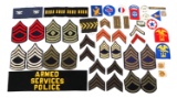 WWII - COLD WAR US ARMY NCO RANK - PATCH & ARMBAND