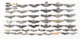 WWII US AAF PILOT QUALIFICATION WINGS LOT OF 54