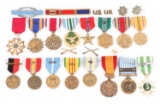 WWII - VIETNAM US ARMY NAMED OFFICER MEDAL GROUP