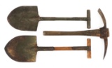 WWI US M1910 PICK MATTOCK & T - HANDLE SHOVELS