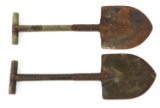 WWI US ARMY M1910 T - HANDLE SHOVEL LOT OF 2