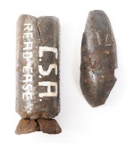 CIVIL WAR CONFEDERATE READ CASE ORDNANCE SHELL