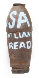 CIVIL WAR CONFEDERATE READ ORDNANCE SHELL