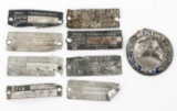 WWII GERMAN MESSERSCHMITT DATA PLATES LOT OF 10