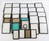 COLLECTIBLE DISPLAY CASE RIKER MOUNT LOT OF 30