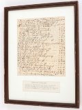 FRENCH INDIAN WARS 1769 DOCTOR'S VISITS DOCUMENT