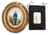 CIVIL WAR FRAMED ARMY NAMED OFFICERS PORTRAITS