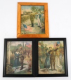 FRAMED LATE 20th C. WWI RECRUITING POSTER REPRINTS