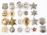 CIVILIAN LAW ENFORCEMENT NOVELTY BADGE LOT OF 22