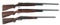 SHOTGUNS - 2 HIGGINS 583 12 GA & 1 FIE SB 20 GA