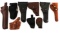 LEATHER & CANVAS HANDGUN HOLSTERS LOT OF 10