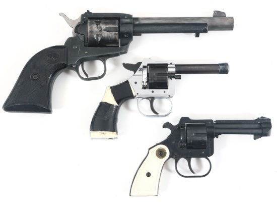 SCHMIDT, EIG, & GECADO 22 CAL REVOLVERS - LOT OF 3
