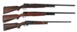 SHOTGUNS - 2 HIGGINS 583 12 GA & 1 FIE SB 20 GA