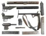 BRITISH STEN SUBMACHINE GUN PARTS LOT