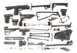UZI AND STEN STOCK AND RECEIVER PARTS LOT