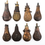 POWDER FLASKS - LOT OF 8