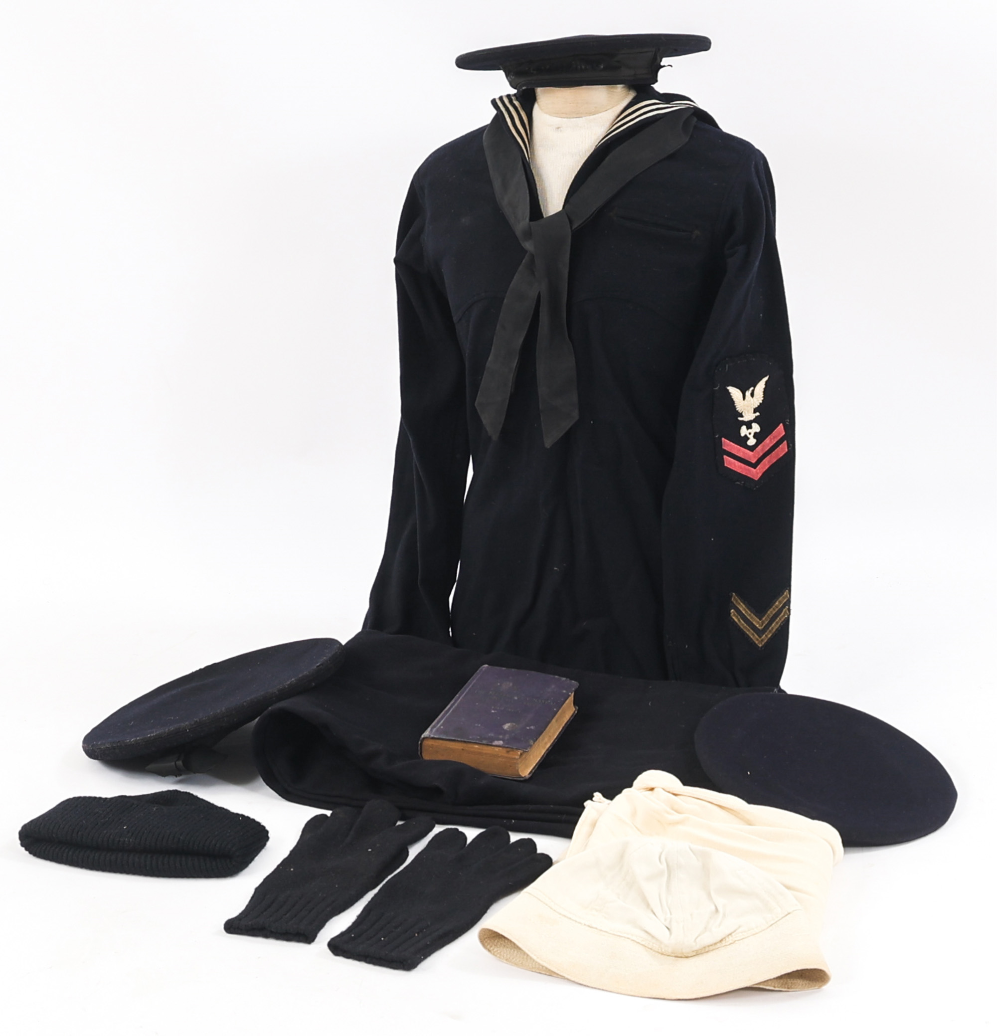 SPANAM WWI US NAVY ENLISTED UNIFORM LOT Proxibid