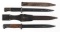 WWII GERMAN K98 COMBAT BAYONET LOT OF 2