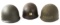 WWII US ARMY M1 COMBAT HELMET LINER LOT OF 3