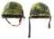 VIETNAM WAR US ARMY M1 COMBAT HELMETS LOT OF 2