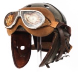 WWII US ARMY M38 TANKER HELMET & GOGGLES