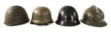 WWII - COLD WAR WORLD MILITARY HELMET LOT OF 4