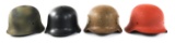 WWII NORWEGIAN & GERMAN FIRE POLICE HELMET LOT