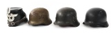 WWII GERMAN REFURBISHED & MODERN HEADGEAR LOT