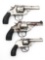 IVER JOHNSON TOP BREAK REVOLVERS LOT OF 3