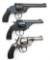 TOP BREAK REVOLVERS FOR PARTS OR REPAIR LOT OF 3