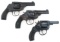 38 CALIBER REVOLVERS FOR PARTS OR REPAIR LOT OF 3