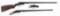 12 GAUGE SHOTGUN PARTS - 3 RECEIVERS & 2 BARRELS