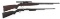 .22 CALIBER RIFLES FOR PARTS OR REPAIR LOT OF TWO