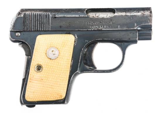 1920 COLT MODEL 1908 HAMMERLESS .25 ACP CAL PISTOL
