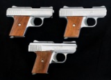 RAVEN ARMS MODEL MP-25 .25 CAL PISTOLS LOT OF 3