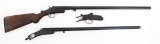 12 GAUGE SHOTGUN PARTS - 3 RECEIVERS & 2 BARRELS