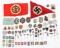 WWII GERMAN ARMBAND / INSIGNIA & PIN LOT