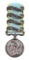 UNITED KINGDOM 1854 CRIMEA 4-CLASP SILVER MEDAL