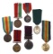 WWI - WWII BRITISH MILITARY MEDALS LOT OF 7
