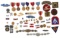 WWII US MILITARY PURPLE HEART, INSIGNIA, & PATCHES