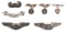 WWII US ARMY AIR FORCES PILOT WING LOT OF 7