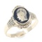 10K GOLD US WOMEN'S AUXILIARY CORPS WAAC RING