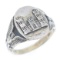 WWI US ENGINEER CORPS STERLING SILVER SIGNET RING