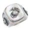 WWII US MARINE CORPS MOP SILVER SIGNET RING